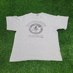 VTG 90s University-of Hawaii Malamalama T-Shirt L/XL Sof Tee Tee Jays USA